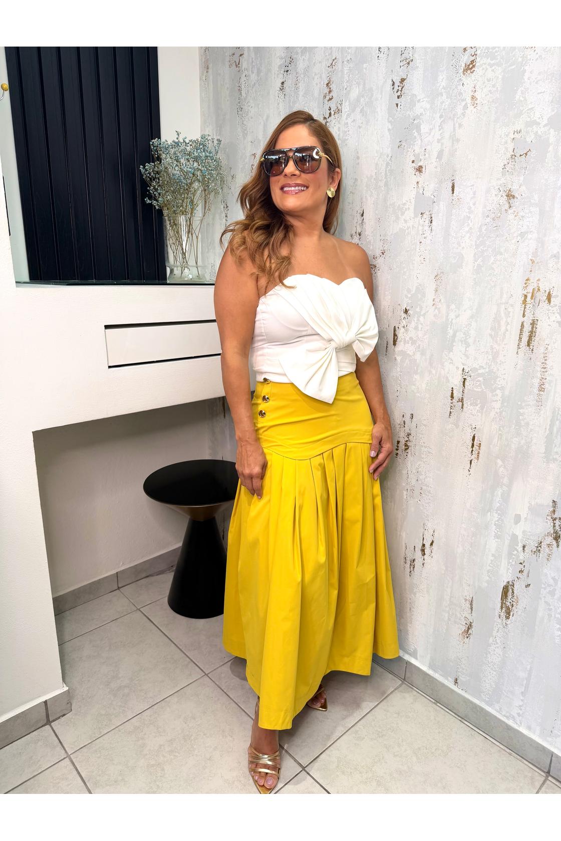 Midi Lenght Pleated Skirt